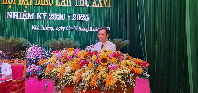 khai mac dai hoi dang bo huyen vinh tuong lan thu xxvi nhiem ky 2020 2025