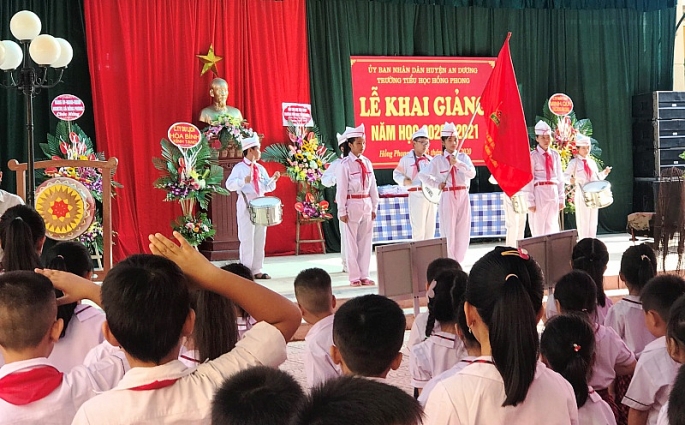 Hải Phòng: Trường Tiểu học Hồng Phong long trọng tổ chức lễ khai giảng năm học mới 2020-2021